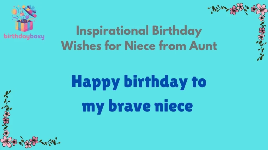 Inspirational Birthday Wishes for Niece from Aunt