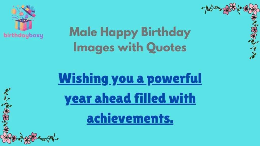 Male Happy Birthday Images with Quotes