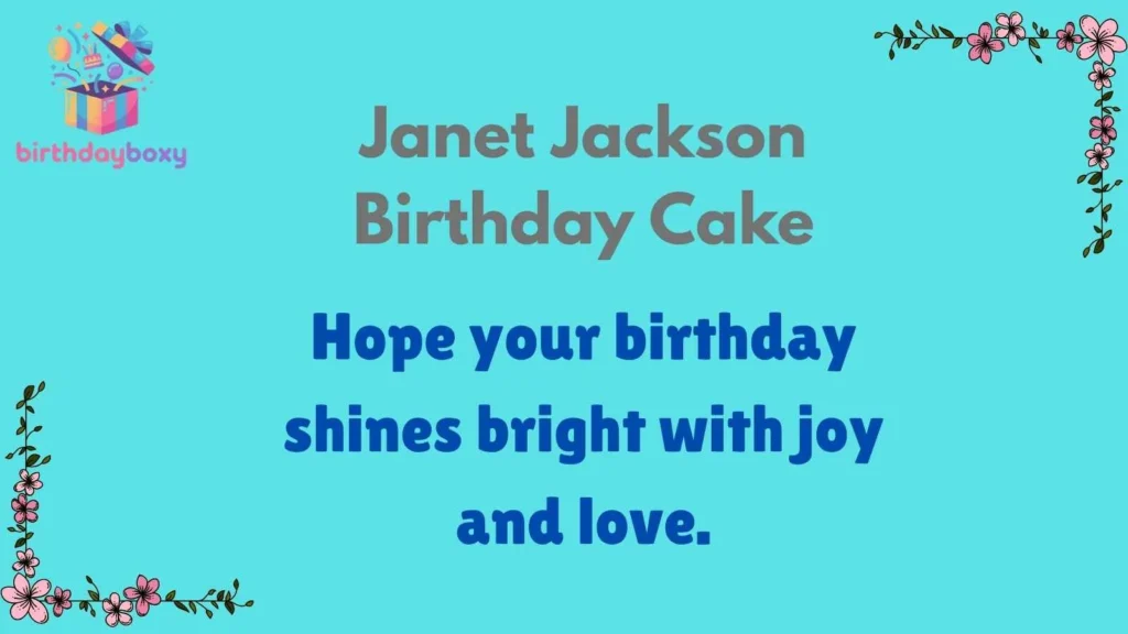 Janet Jackson Birthday Cake