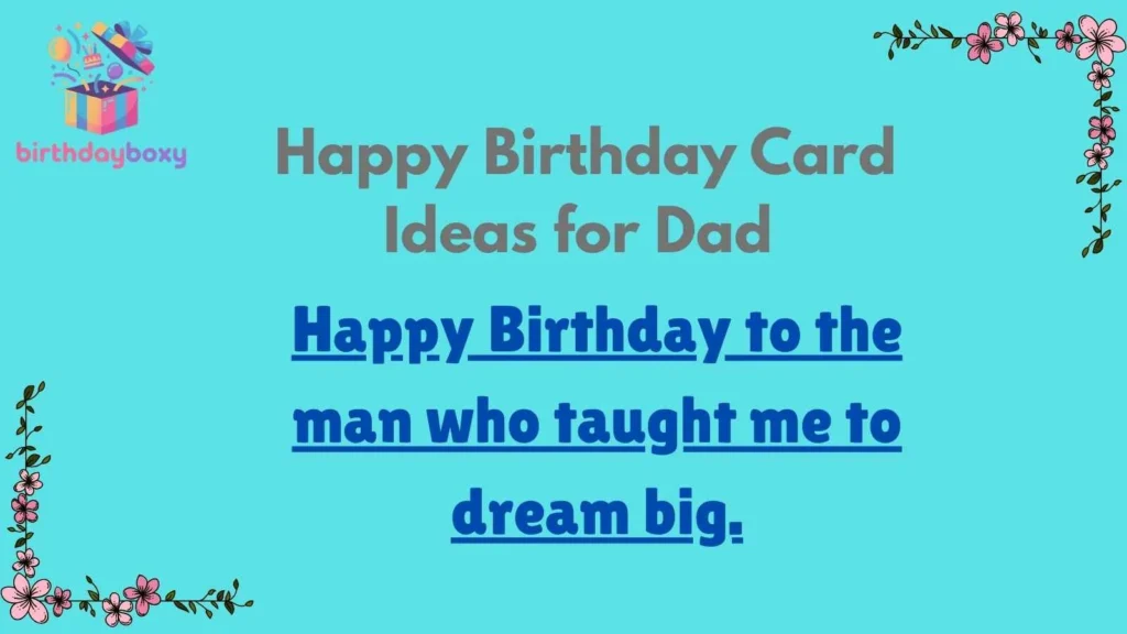 Happy Birthday Card Ideas for Dad 