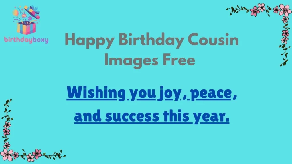 Happy Birthday Cousin Images Free 
