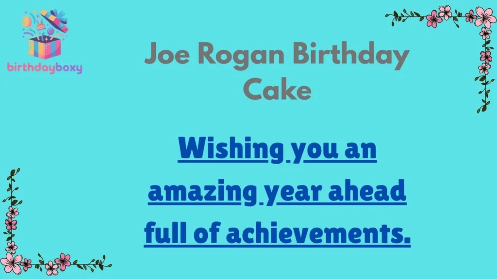 Joe Rogan Birthday Cake