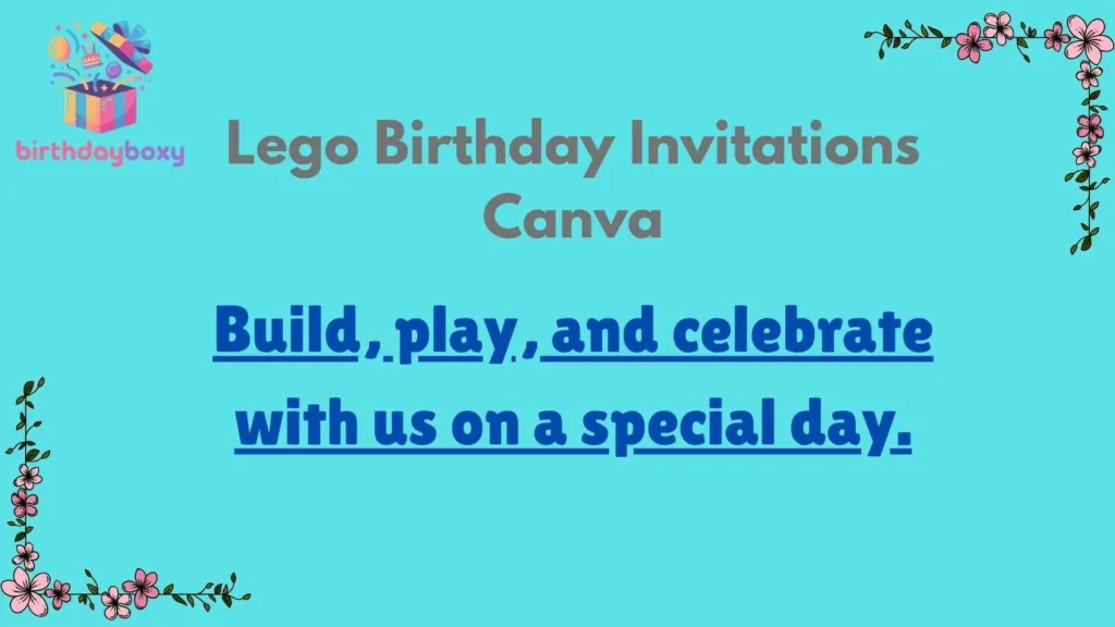 Lego Birthday Invitations Canva
