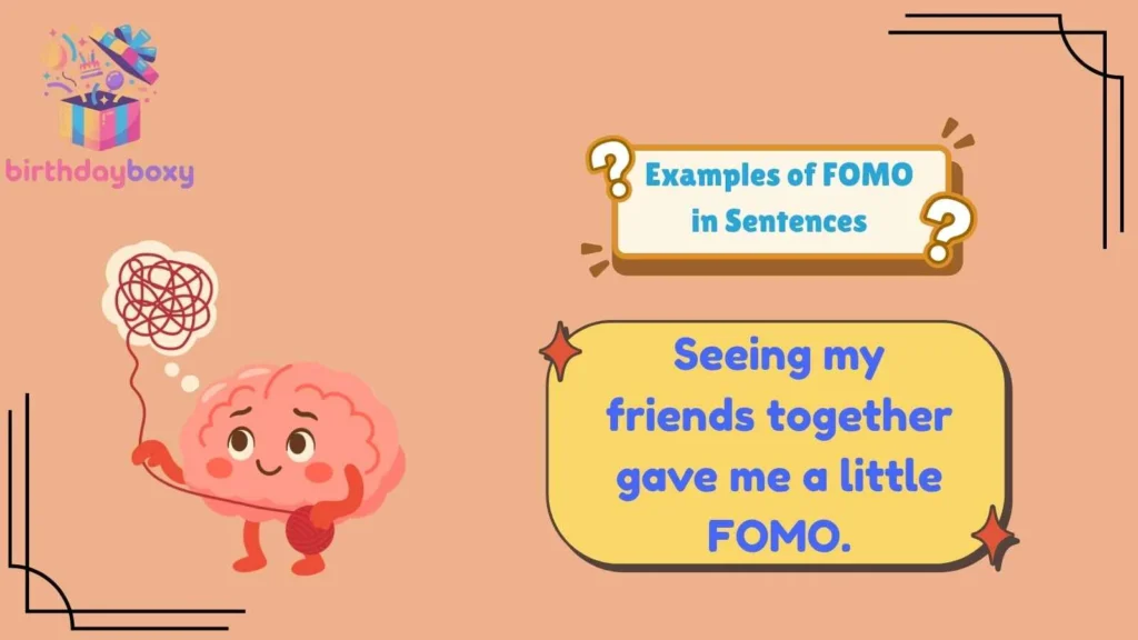 Examples of FOMO in Sentences