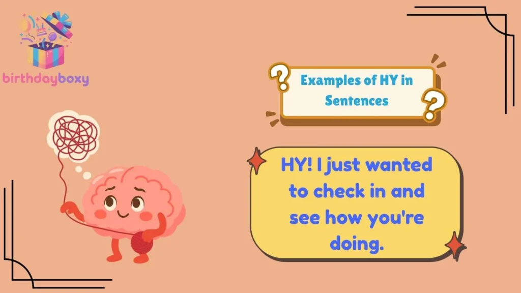 Examples of HY in Sentences