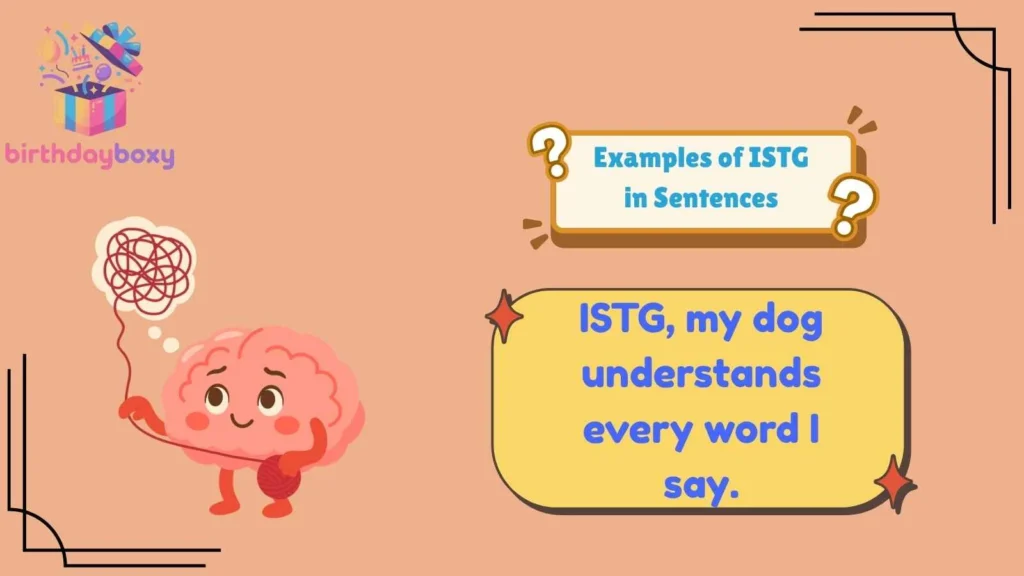 Examples of ISTG in Sentences