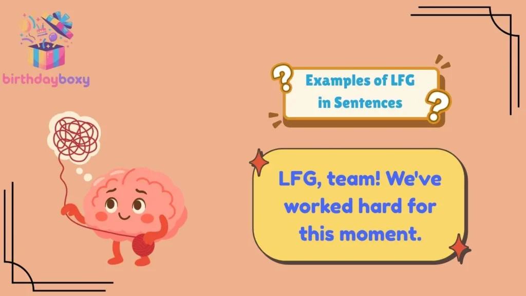 Examples of LFG in Sentences