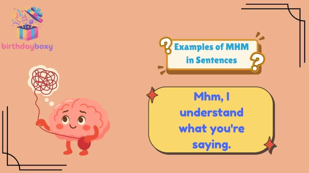 Examples of MHM in Sentences