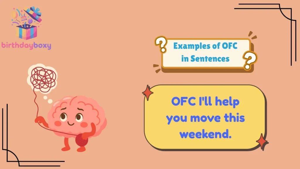 Examples of OFC in Sentences