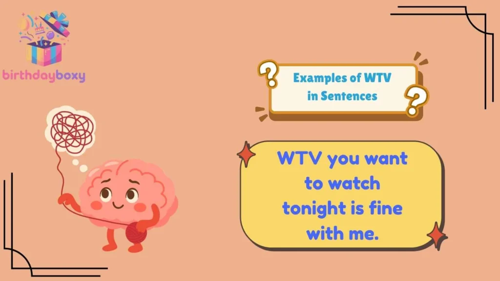 Examples of WTV in Sentences