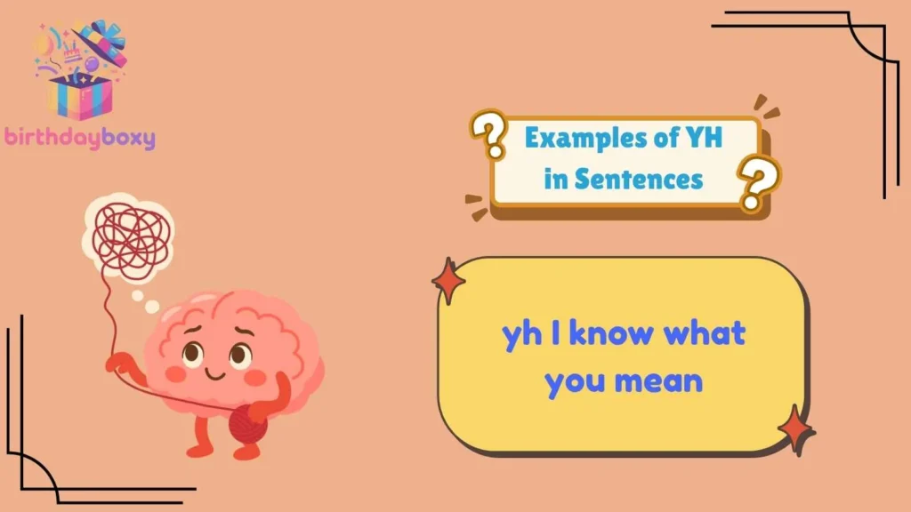Examples of YH in Sentences