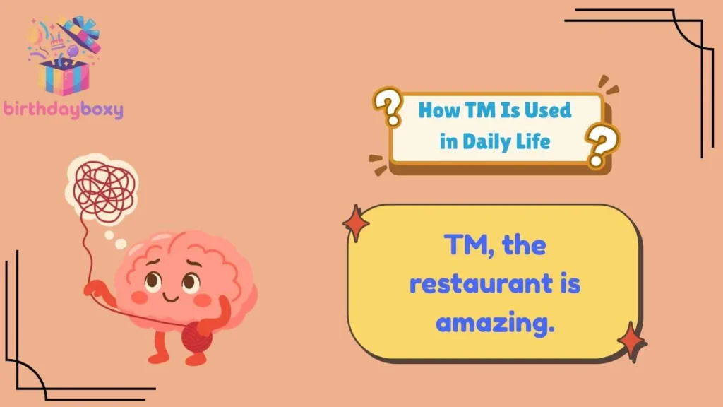 How TM Is Used in Daily Life