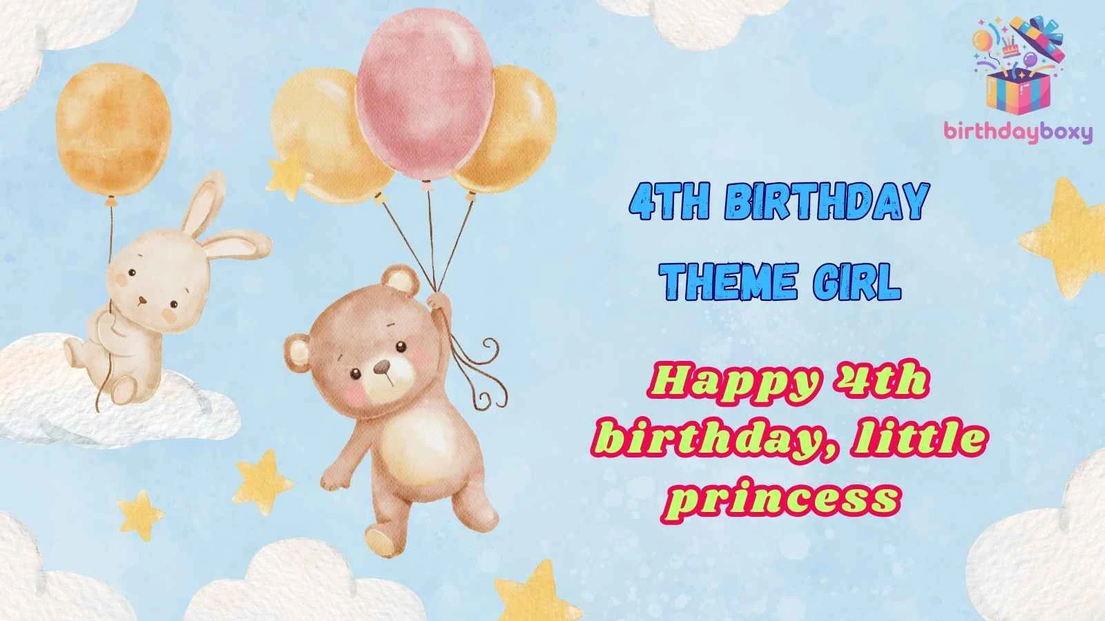 4th Birthday Theme Girl