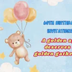 60th Birthday Invitations