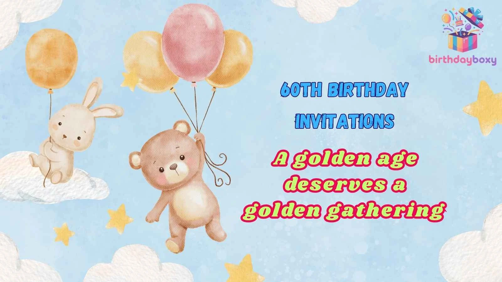 60th Birthday Invitations