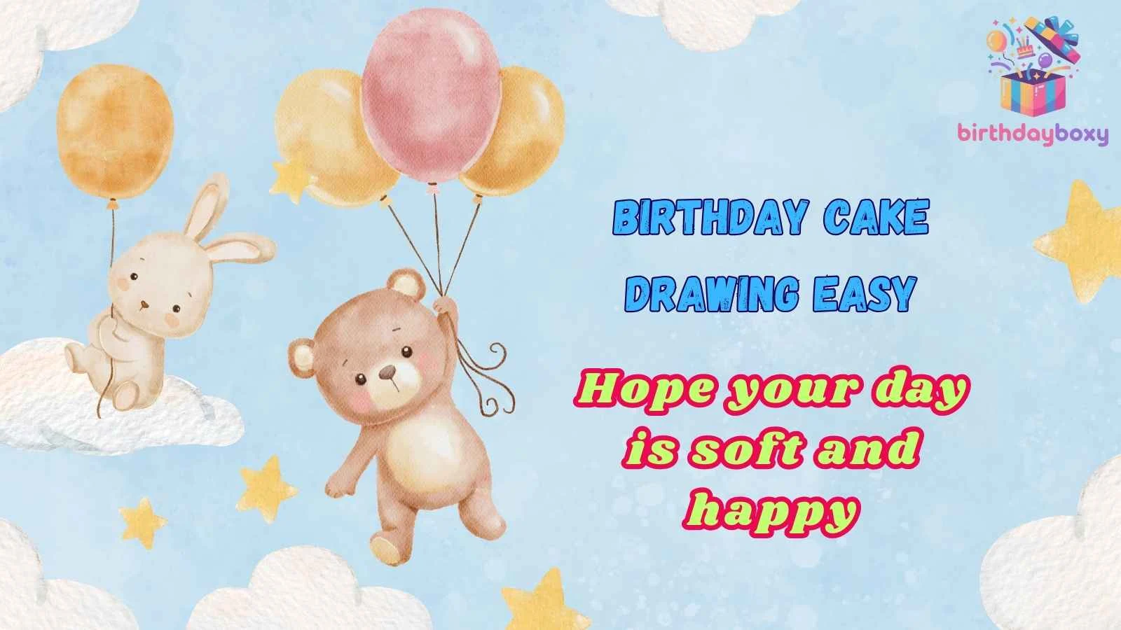 Birthday Cake Drawing Easy