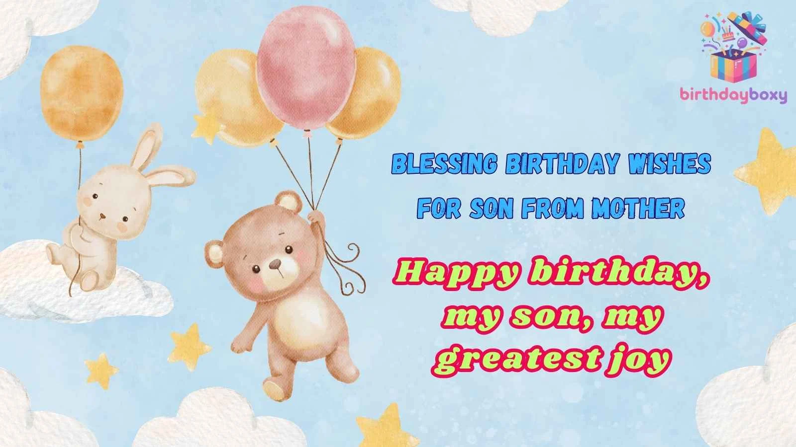 Blessing Birthday Wishes for Son from Mother
