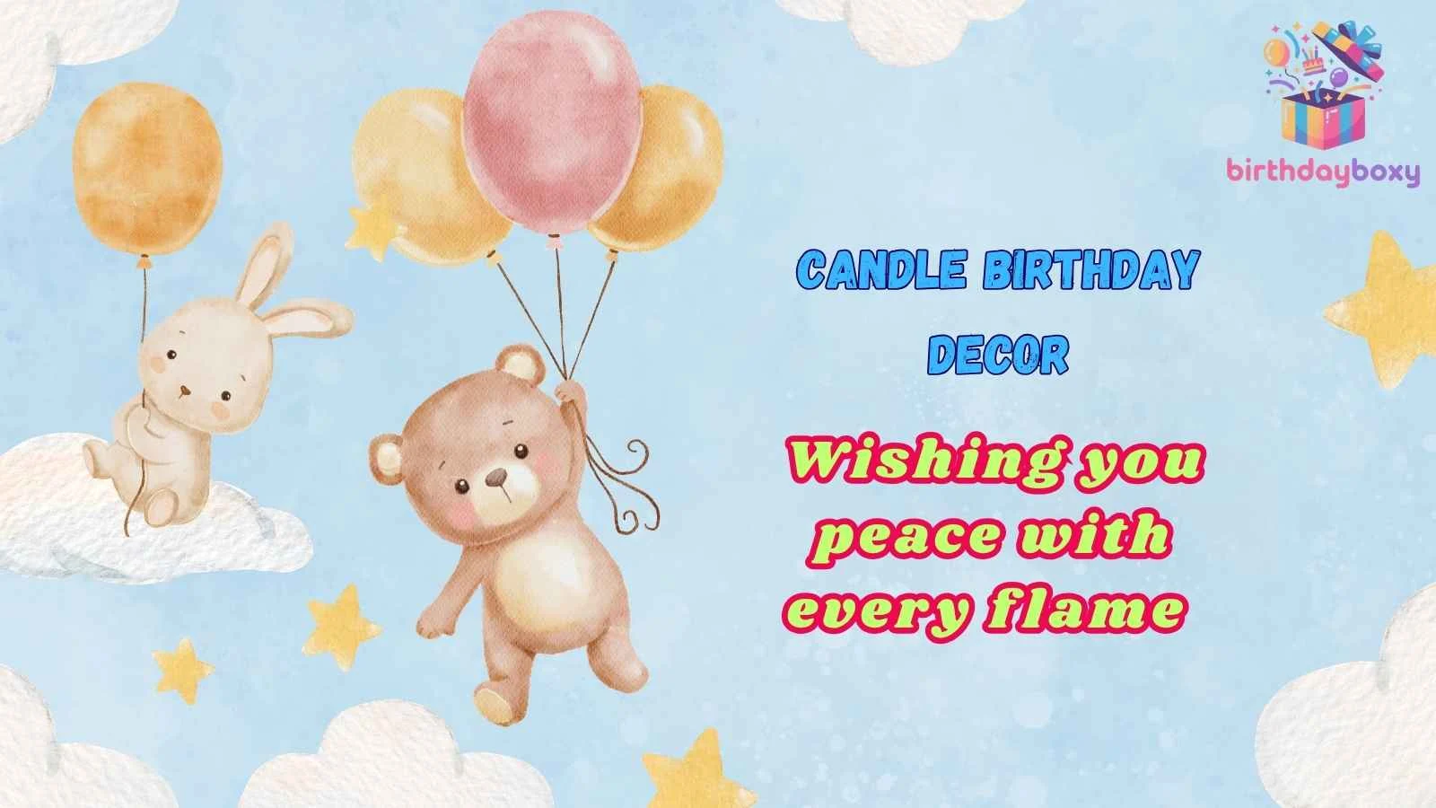 Candle Birthday Decor