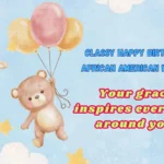 Classy Happy Birthday African American Woman