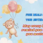 Free Meals on Your Birthday