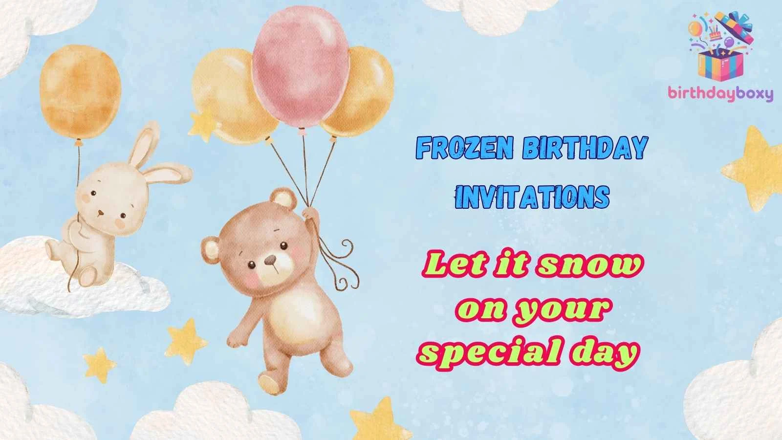 Frozen Birthday Invitations