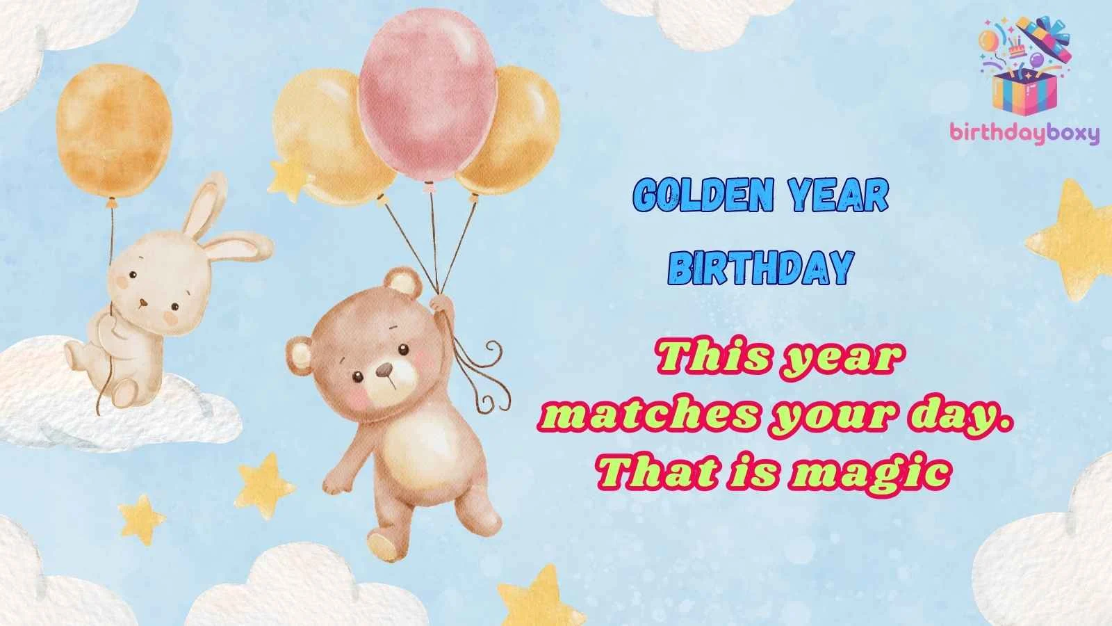 Golden Year Birthday