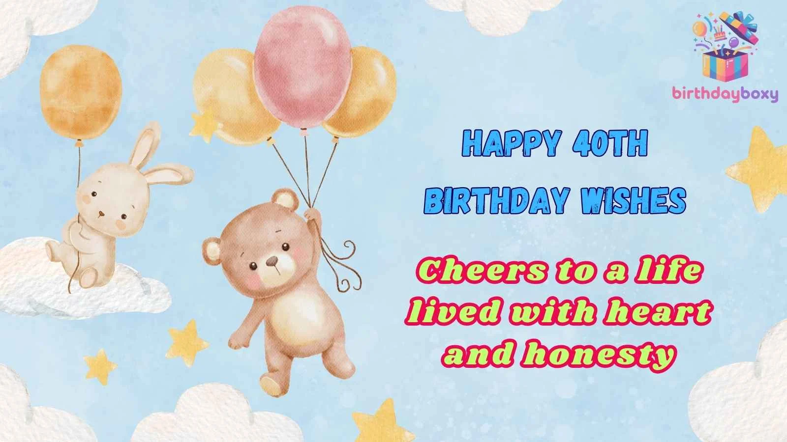 Happy 40th Birthday Wishes