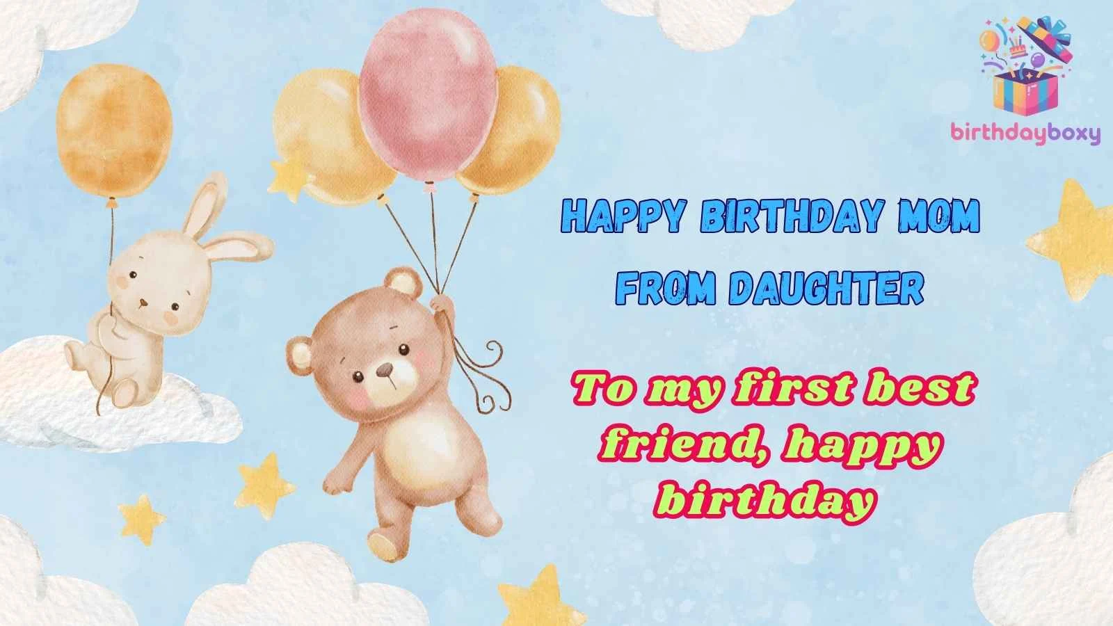 Happy Birthday Mom From Daughter