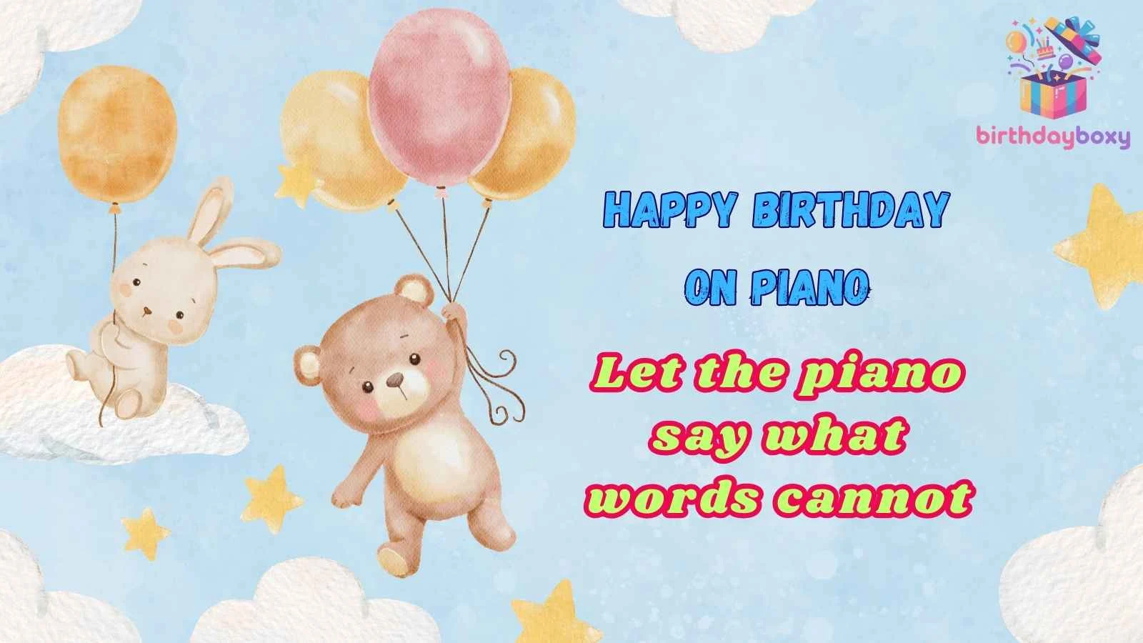 Happy Birthday on Piano