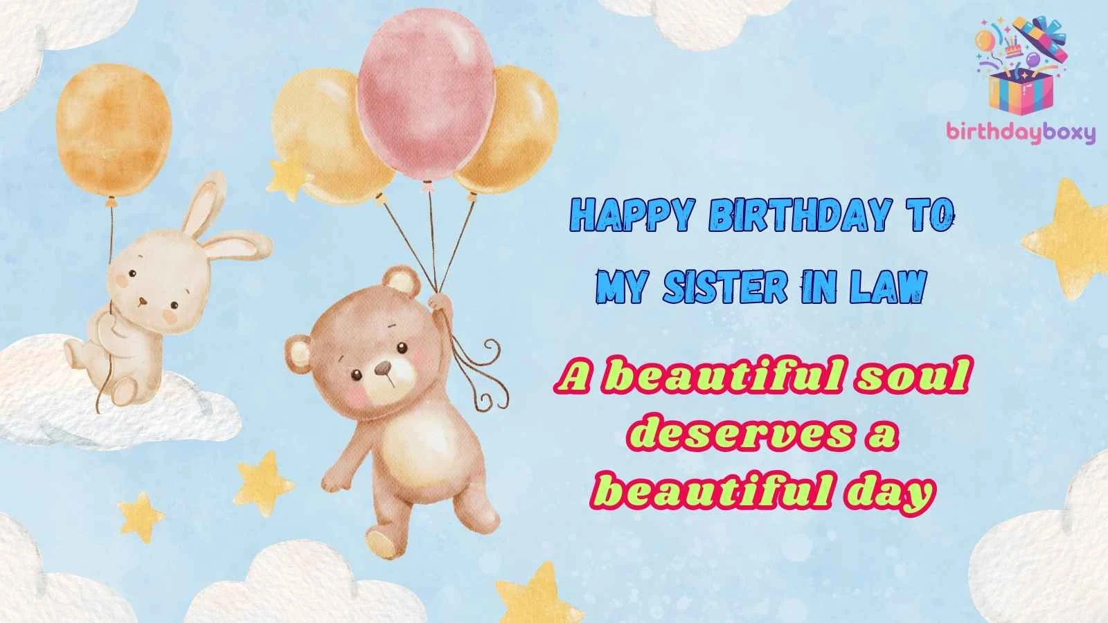 Happy Birthday to My Sister in Law