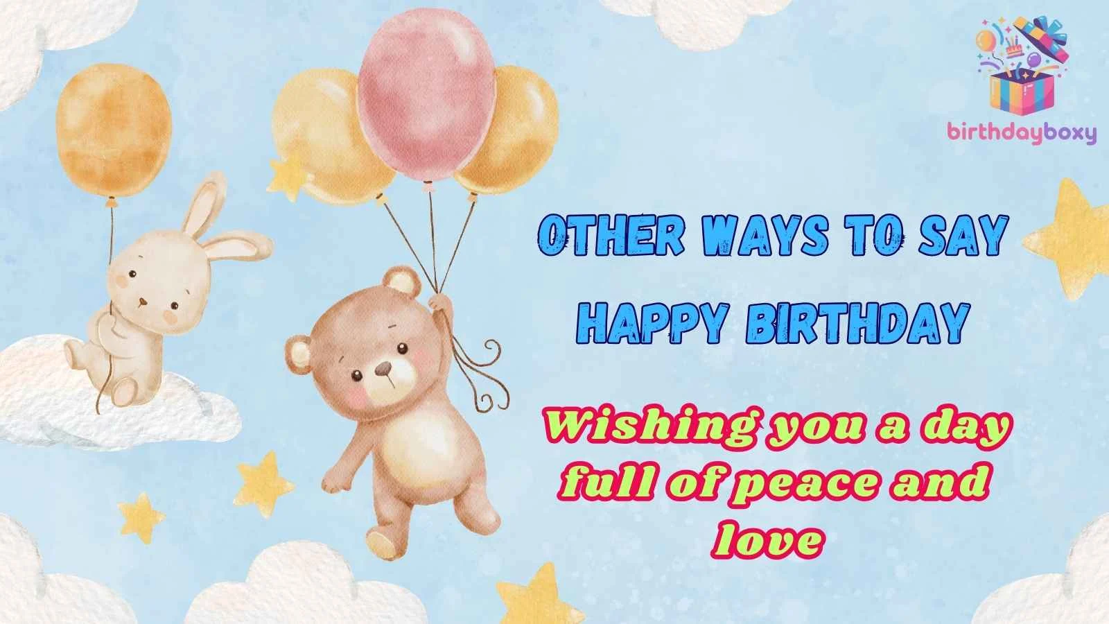 Other Ways to Say Happy Birthday