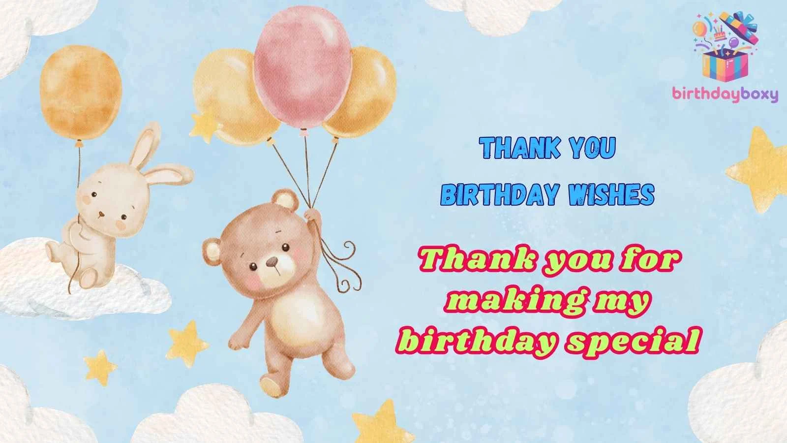 Thank You Birthday Wishes