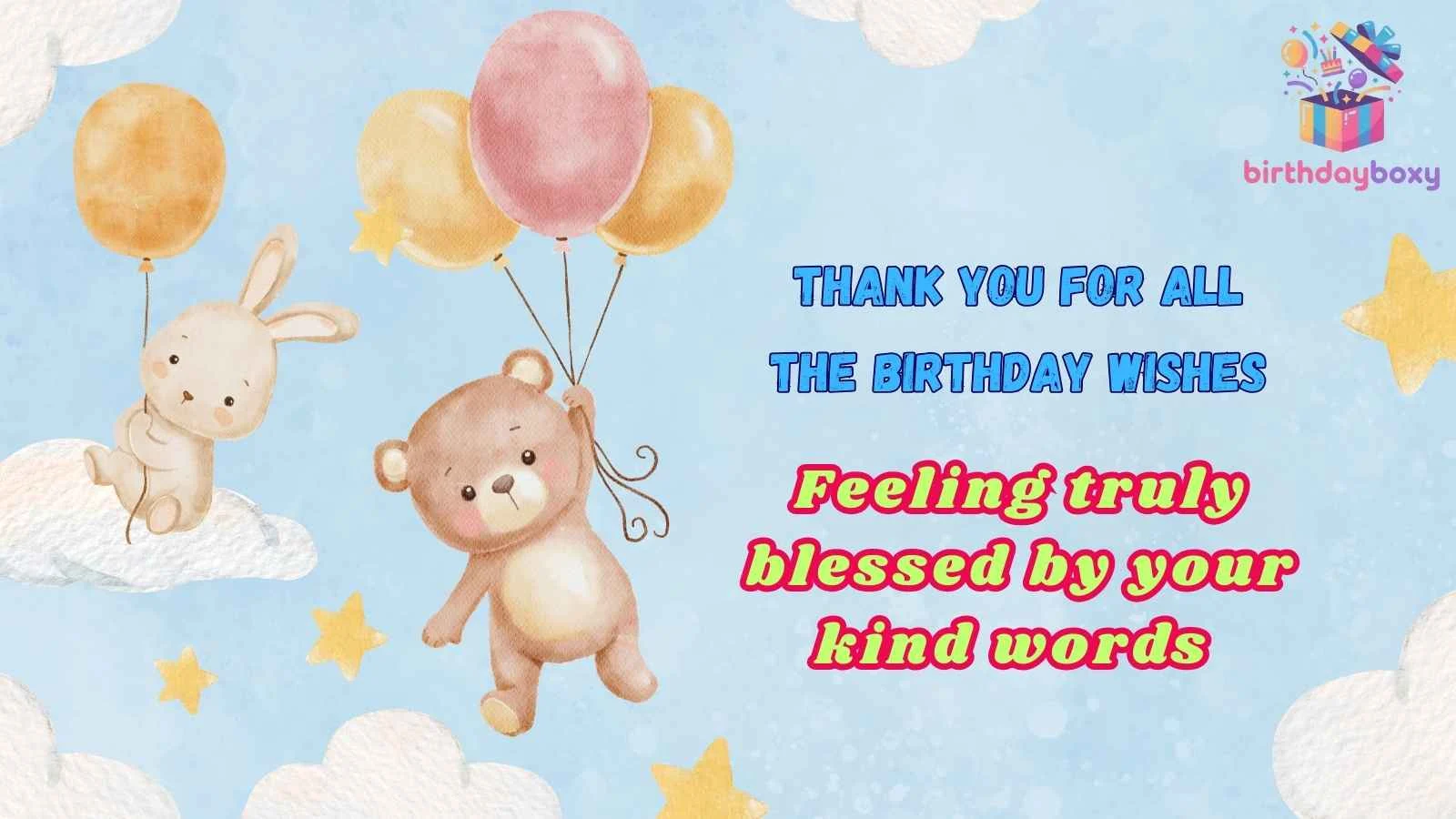 Thank You for All the Birthday Wishes