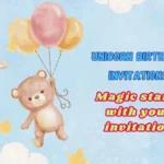 Unicorn Birthday Invitations