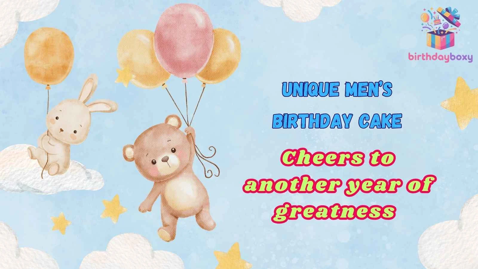 Unique Men’s Birthday Cake