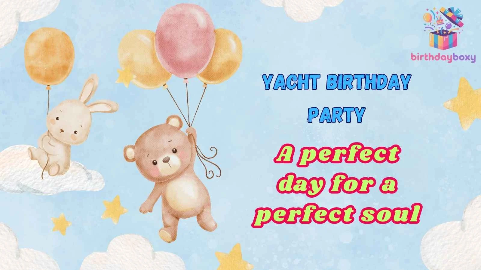 Yacht Birthday Party