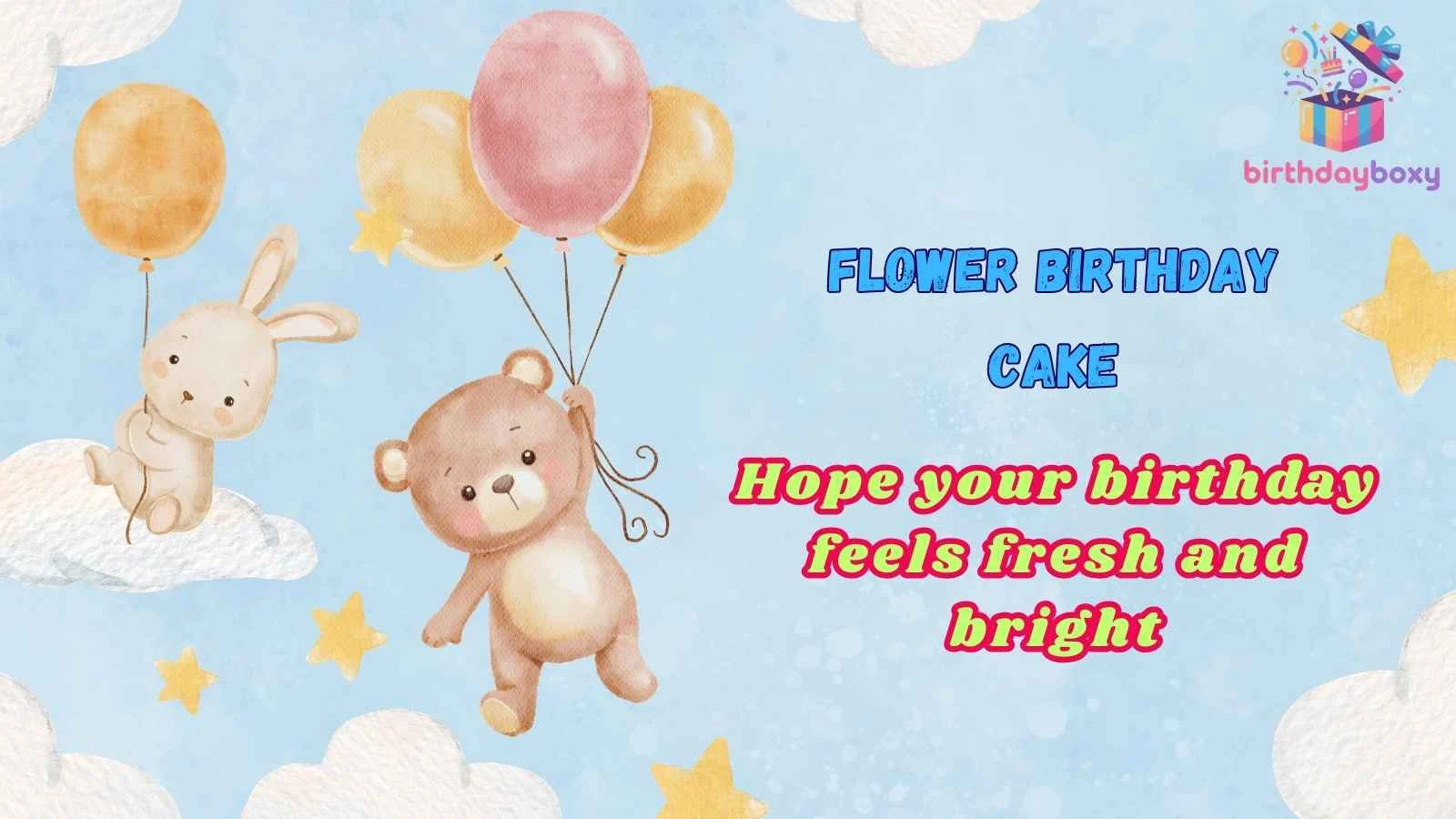 Flower Birthday Cake