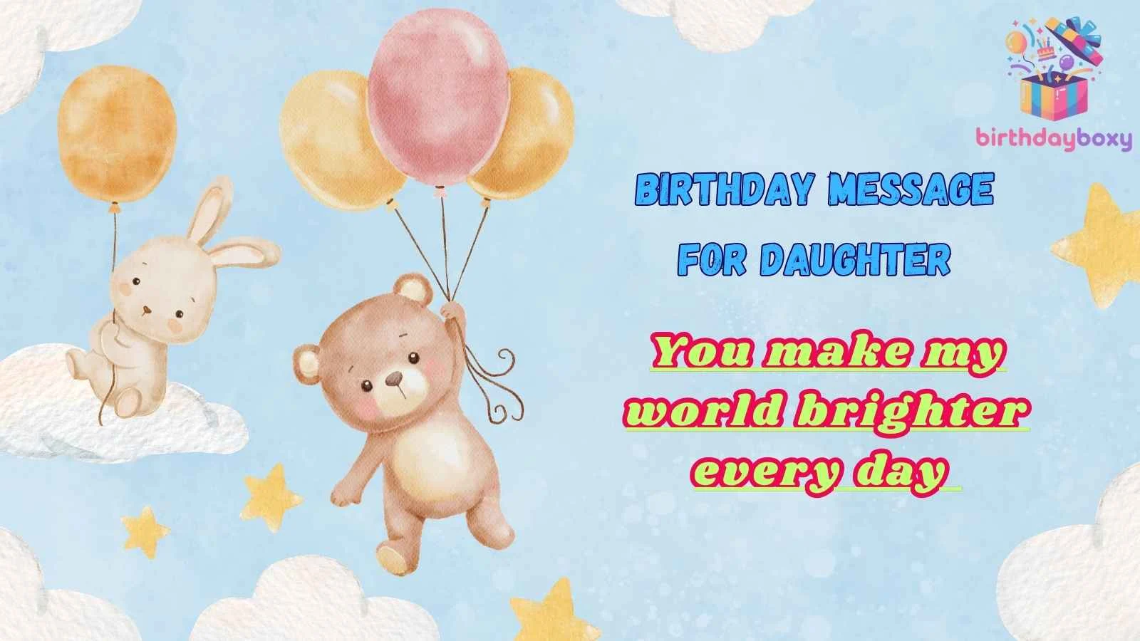 Birthday Message for Daughter