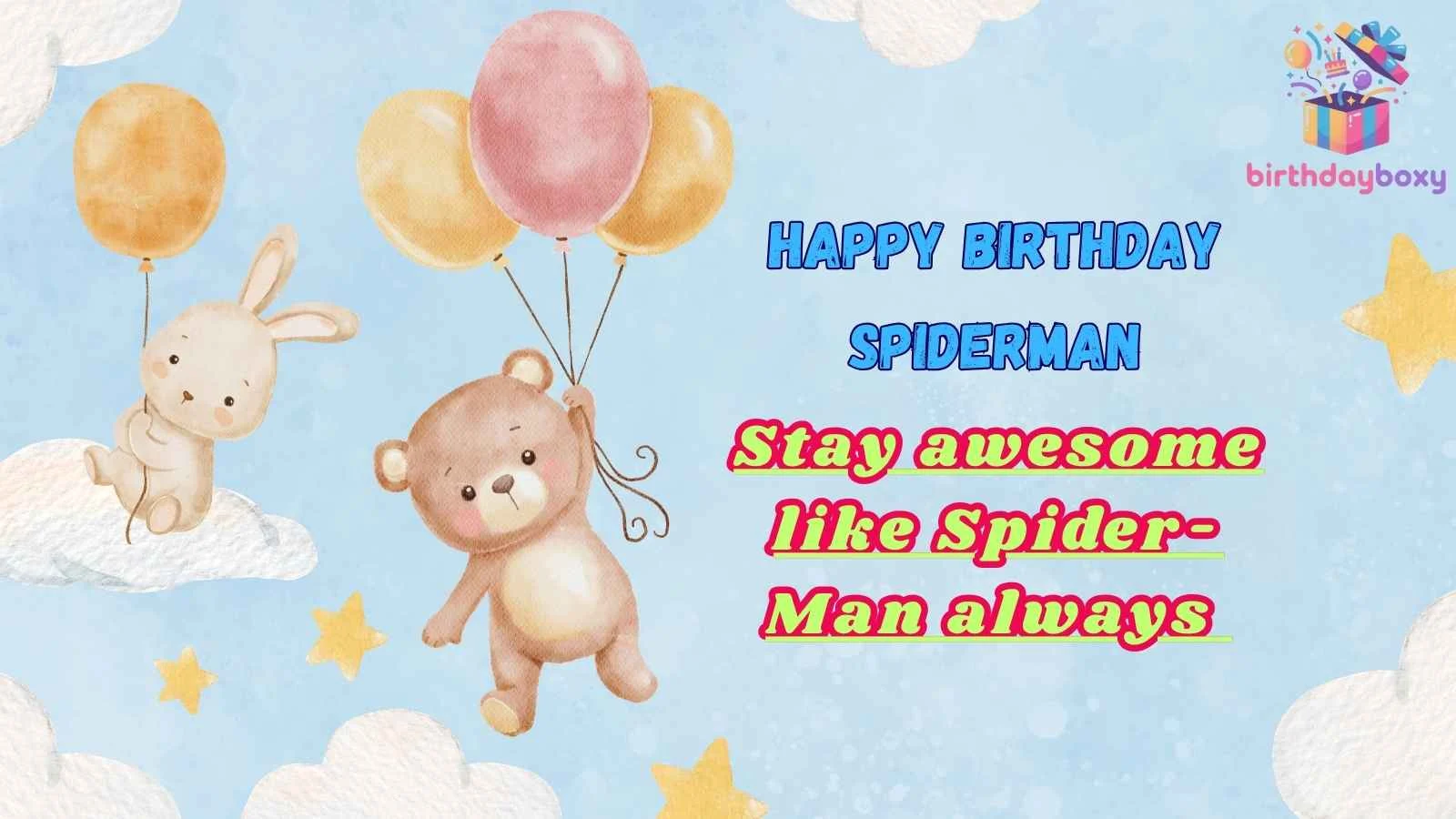 Happy Birthday Spiderman