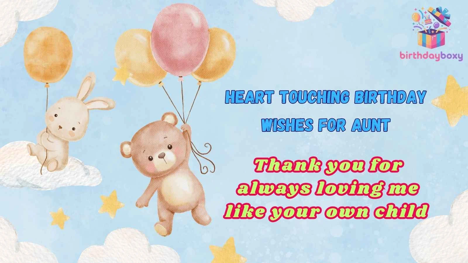Heart Touching Birthday Wishes for Aunt