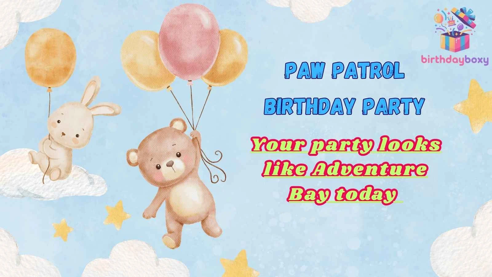 Paw Patrol Birthday Party