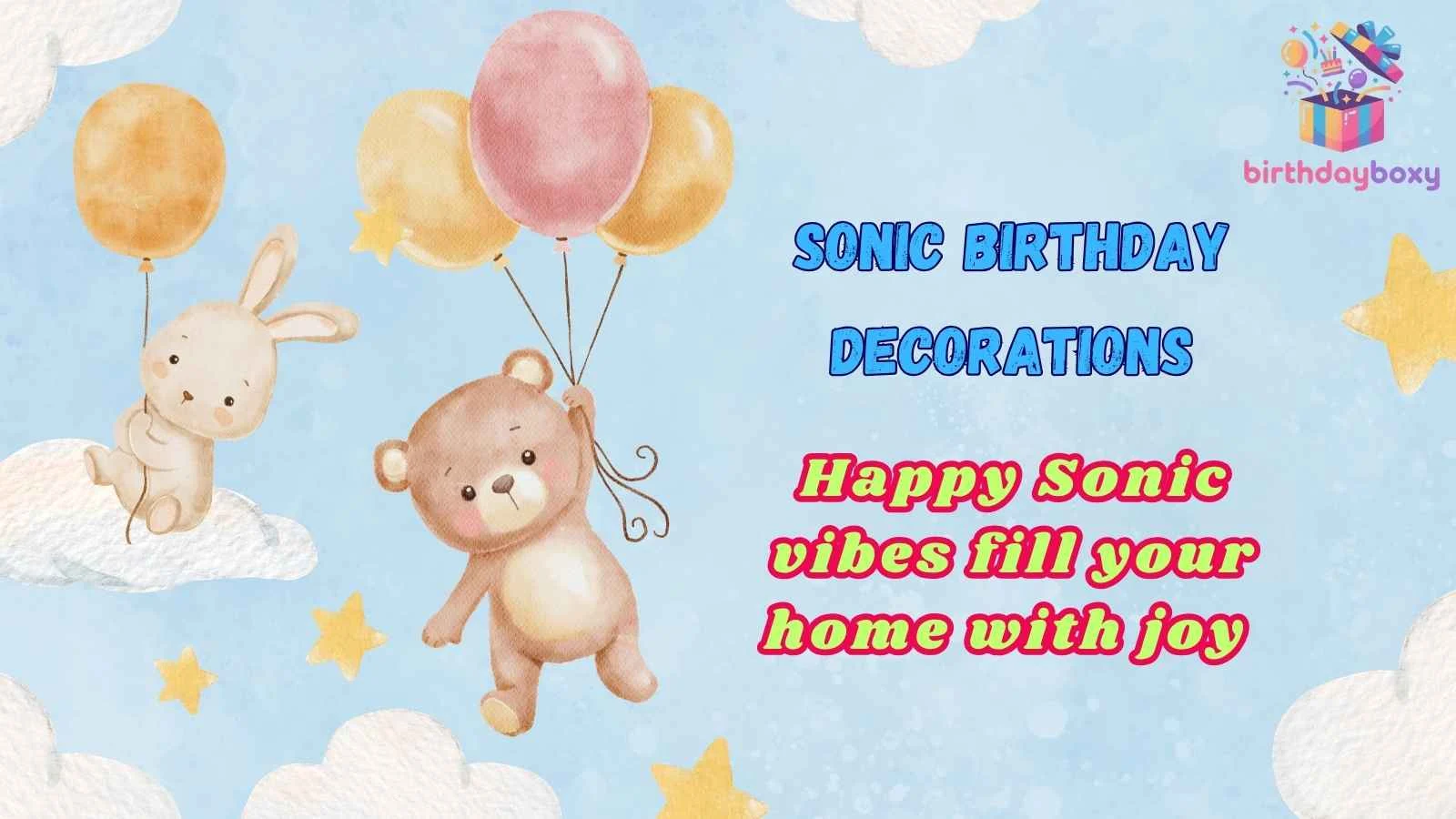 Sonic Birthday Decorations