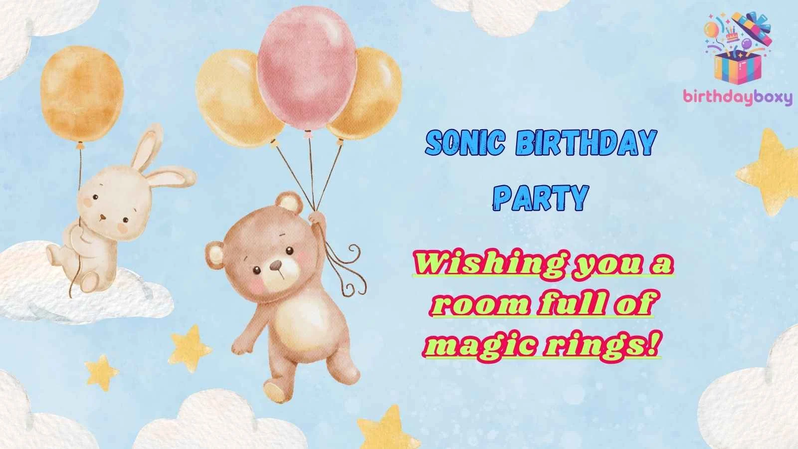 Sonic Birthday Party