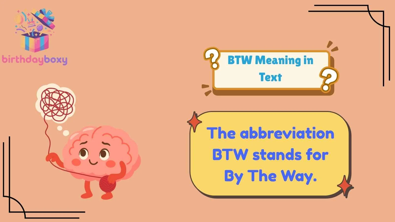 BTW Meaning in Text