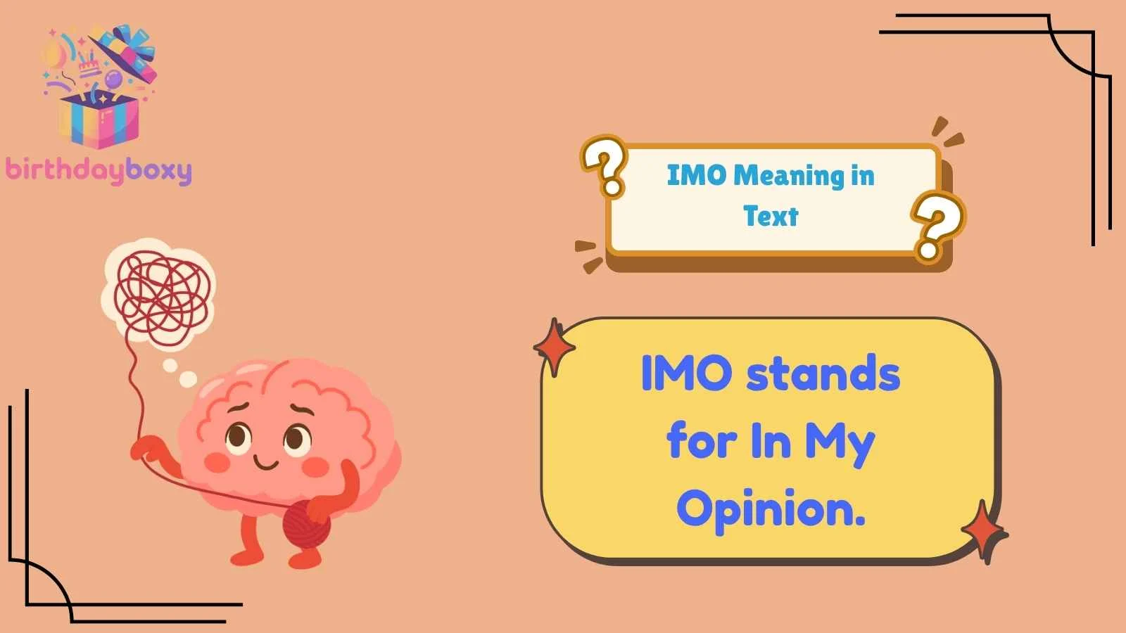 IMO Meaning in Text