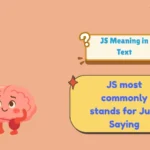 JS Meaning in Text