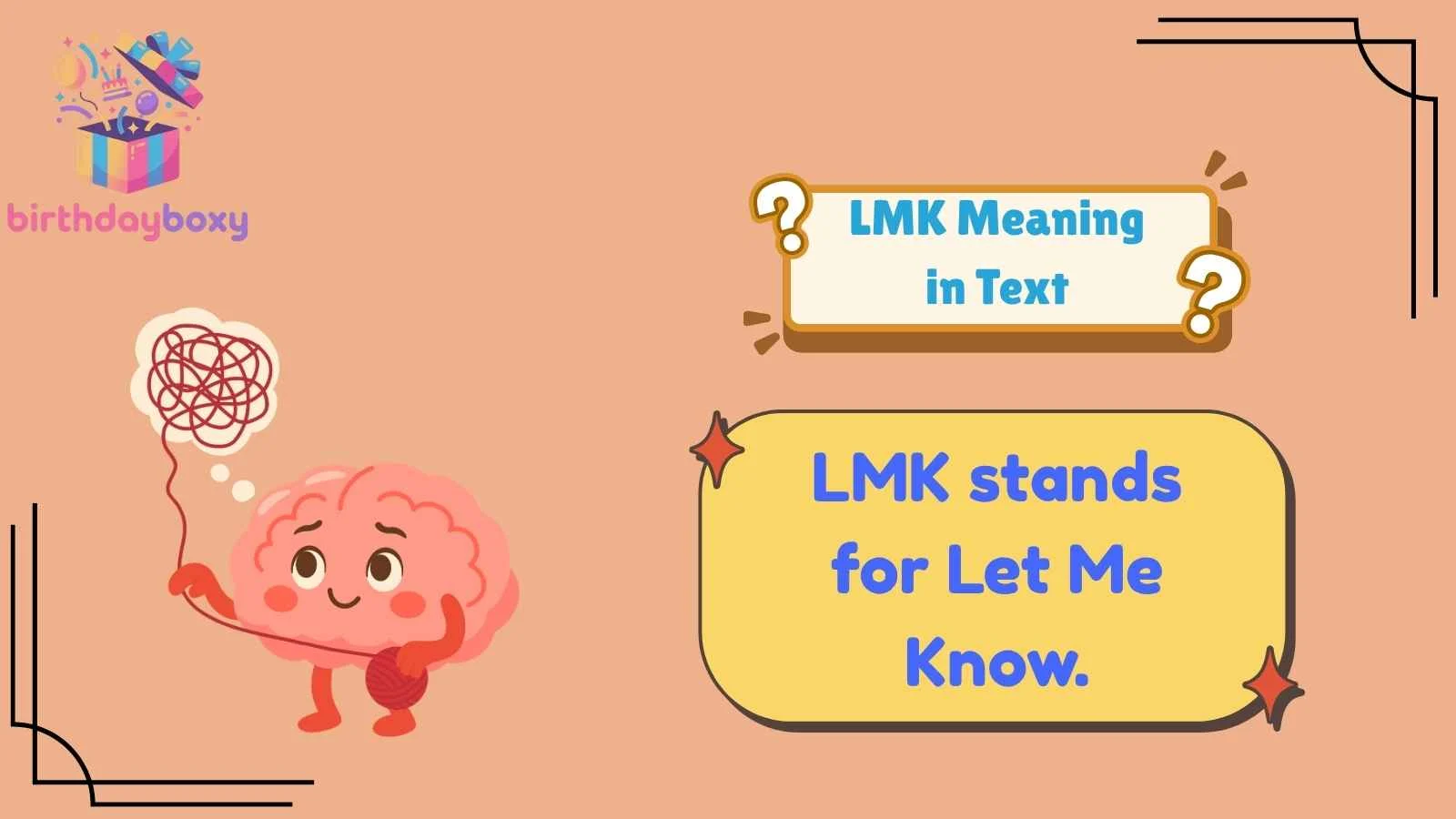 LMK Meaning in Text