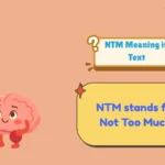 NTM Meaning in Text