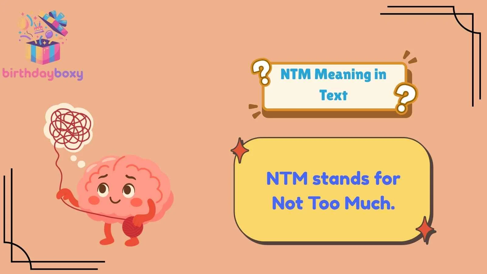 NTM Meaning in Text