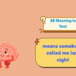 SB Meaning in Text